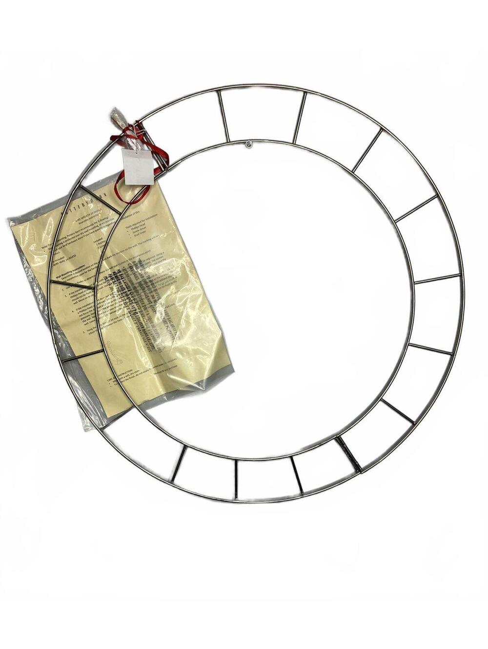 Pottery Barn Wire Wreath 24 Inches Wall Mounting Frame NEW